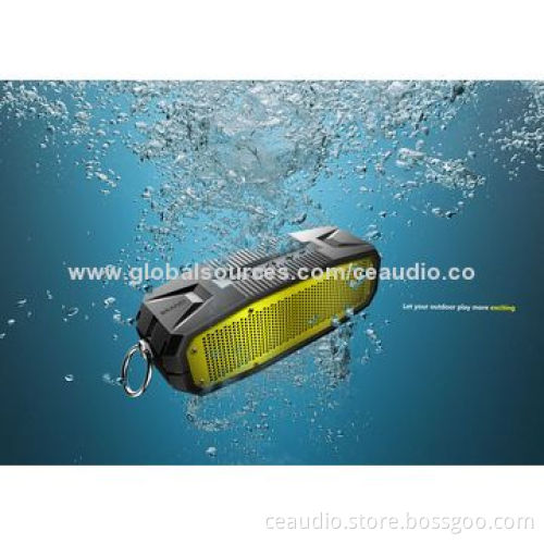 NFC Bluetooth Speaker with Line-in Jack, Hook, Anti-splash, Waterproof, Outdoor